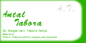 antal tabora business card